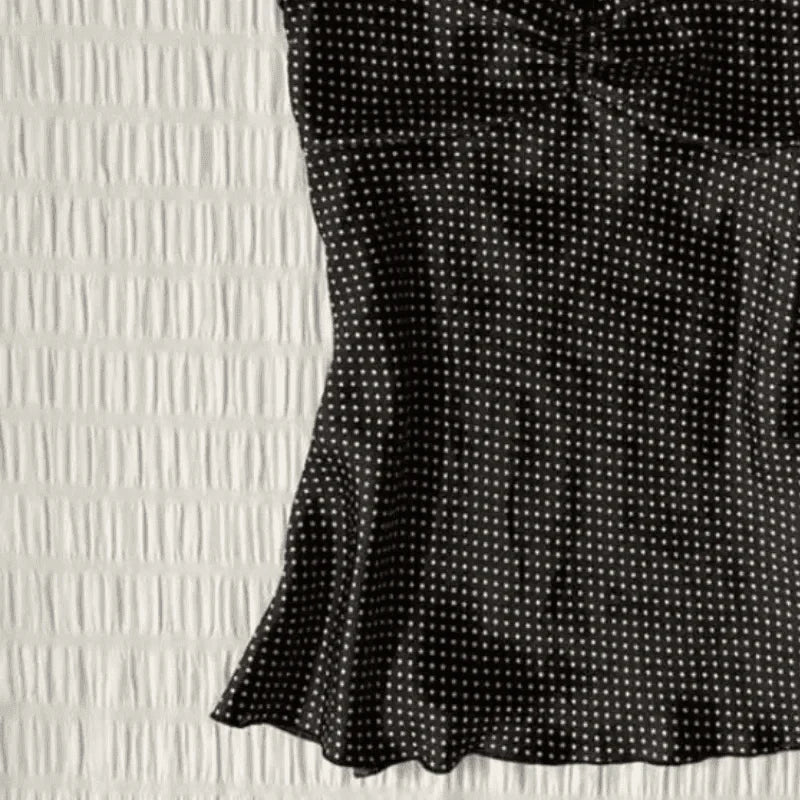 French Vintage Polka Dot Camisole Vest Women Summer Folds Sleeveless Y2k Crop Halter Tops Sweet hottie Slim Outerwear Tanks - Womans Fashion