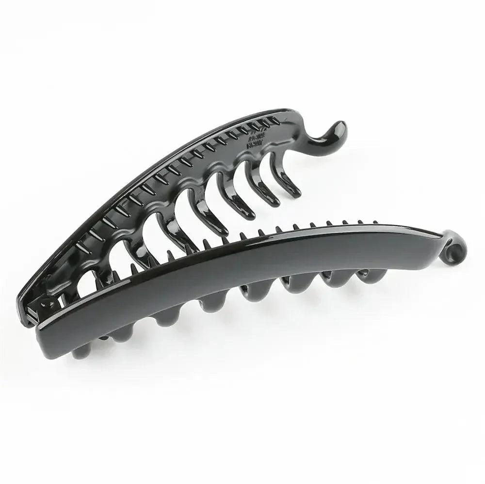 Black hair claw clip for women's fashion styling