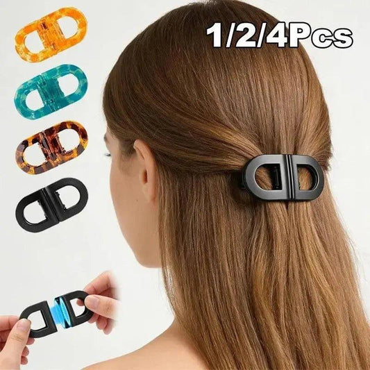 Stylish hair claw clips in assorted colors for women’s fashion hairstyles, 1/2/4 pcs options
