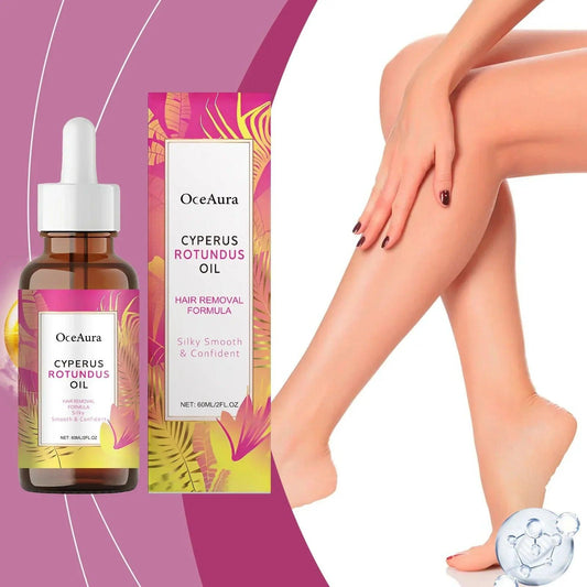 OceAura Cyperus Rotundus Oil for hair removal, smooth legs, beauty & fashion skincare