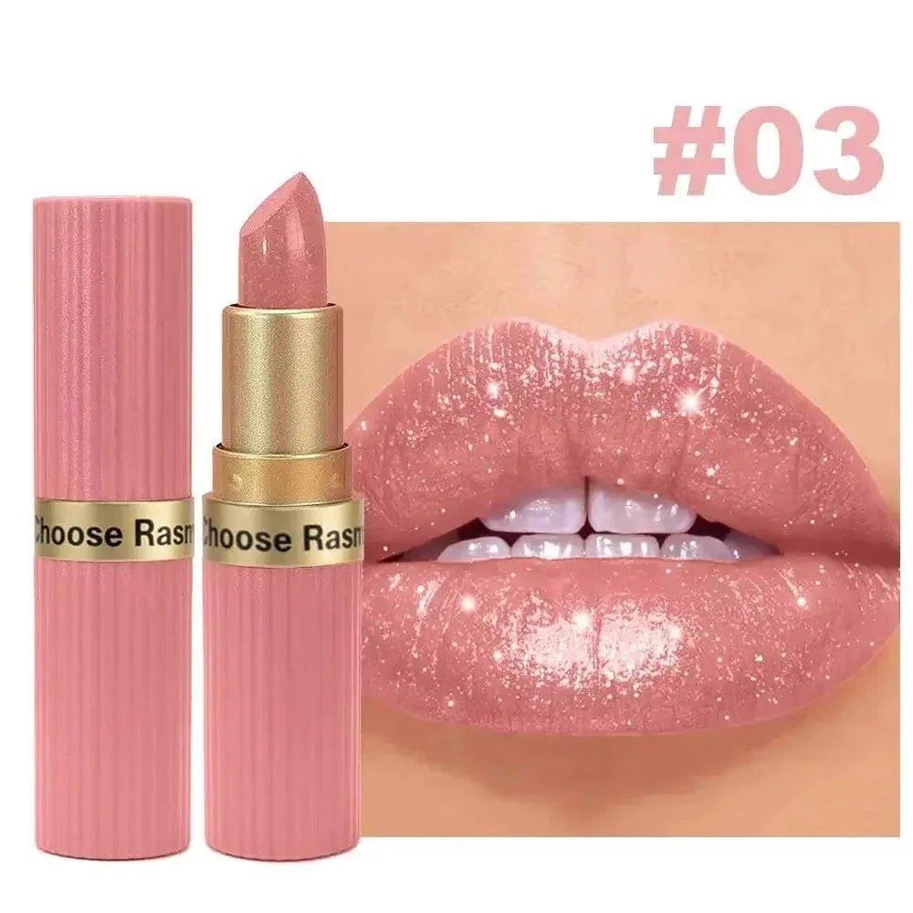 Pink Glitter Velvet Lipstick - Womans Fashion