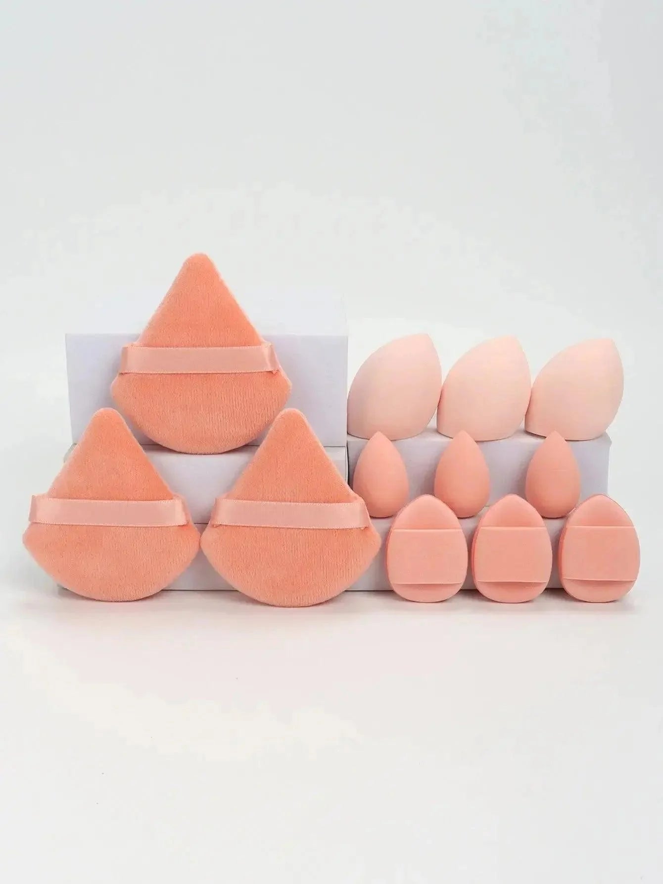 12 - Piece Makeup Sponge Set - Womans Fashion