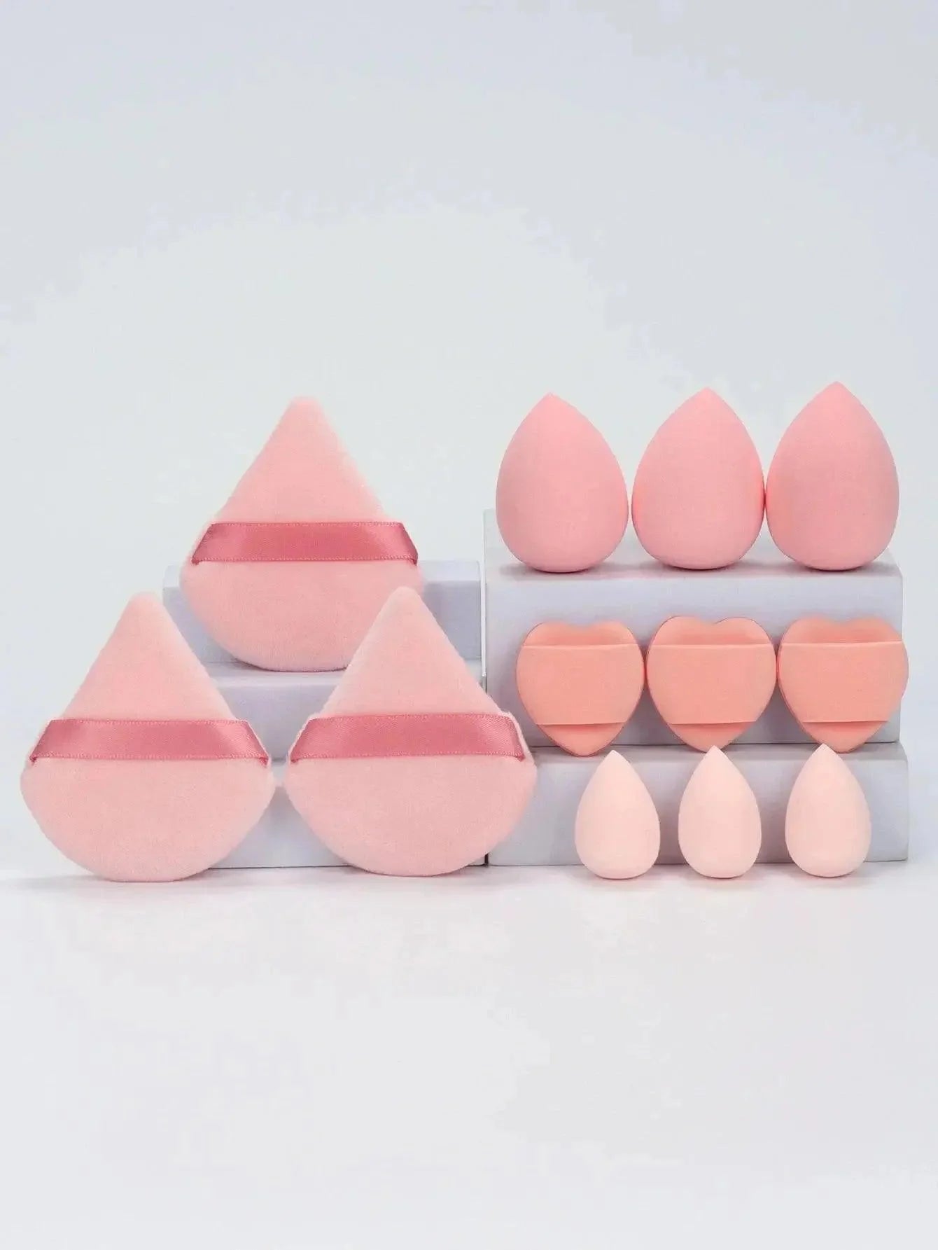 12 - Piece Makeup Sponge Set - Womans Fashion