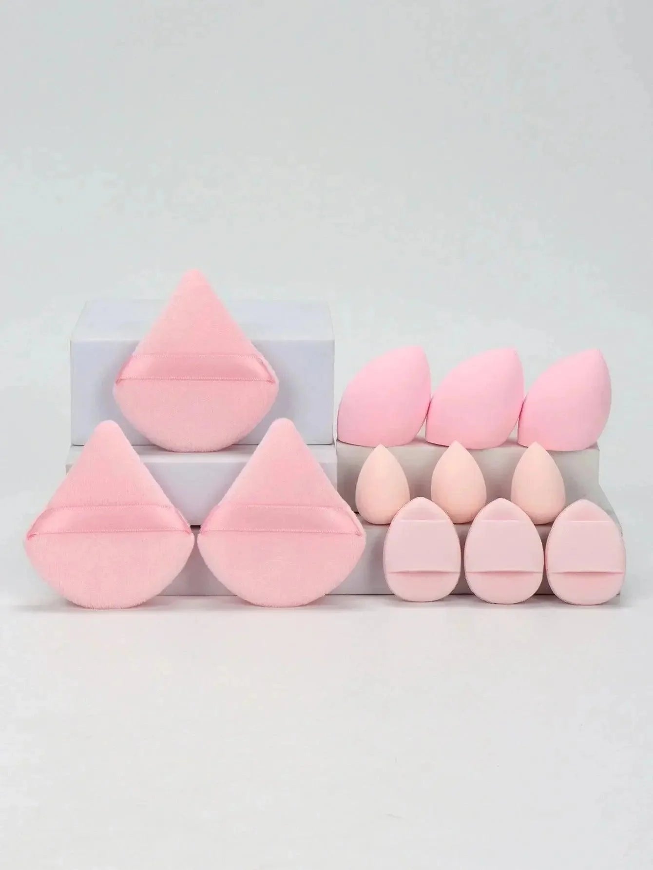 12 - Piece Makeup Sponge Set - Womans Fashion