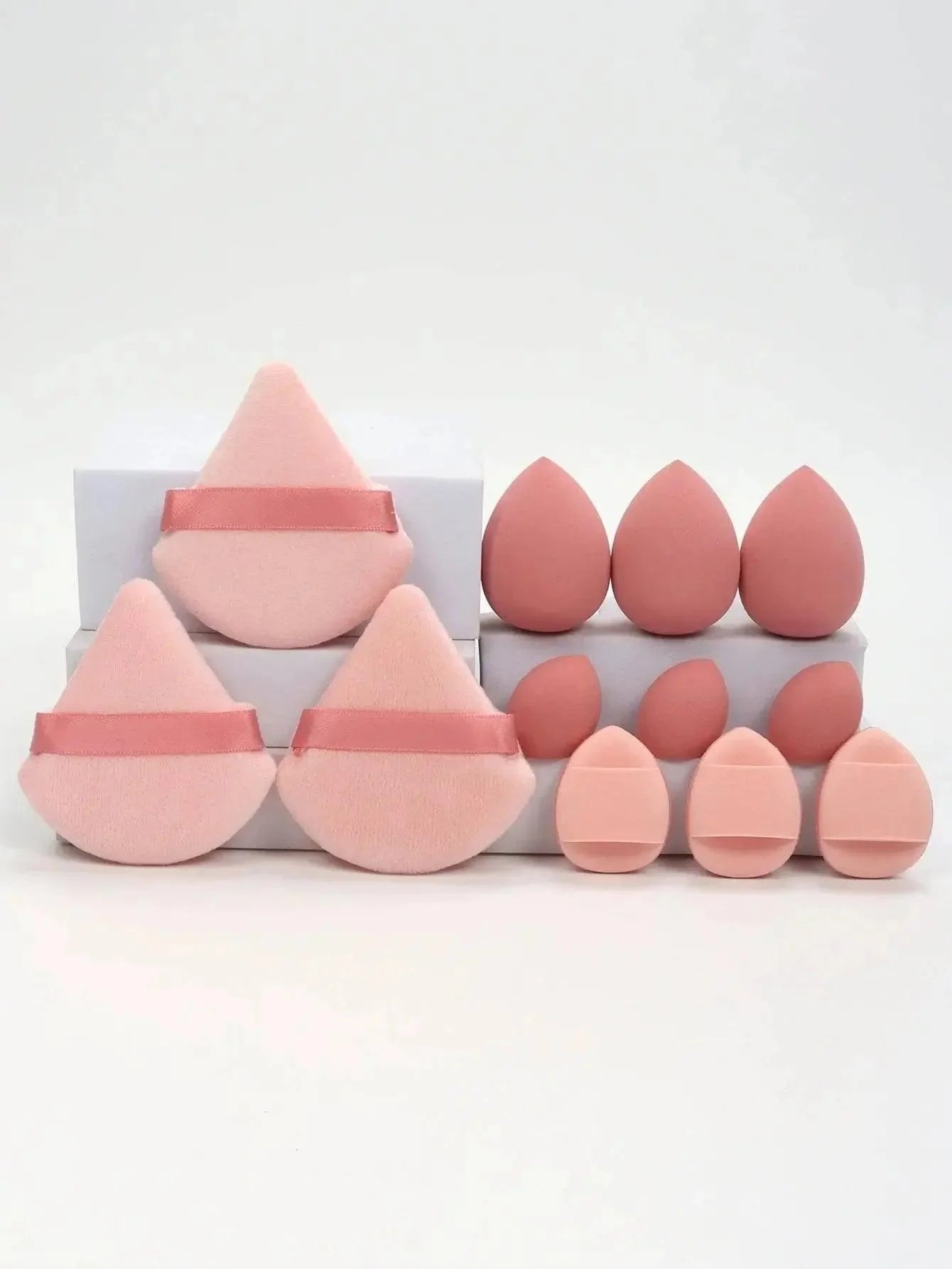 12 - Piece Makeup Sponge Set - Womans Fashion