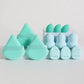 Mint green makeup sponges set for flawless beauty application, perfect for women's fashion and cosmetics routines