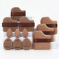 Brown makeup sponges and blending tools for flawless beauty application