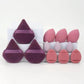 Purple and pink makeup sponges for flawless beauty application, perfect for women's fashion and cosmetics routines.