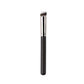 Black handle makeup brush with angled tip for precise eye shadow application
