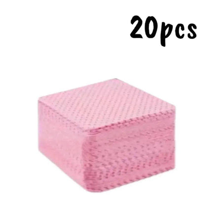 20pcs pink textured beauty pads for skincare and makeup removal