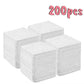 200pcs white textured cotton pads for beauty and skincare routines