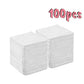 100pcs white cotton pads for beauty and skincare routines