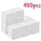 400pcs white cotton pads for beauty and skincare routines