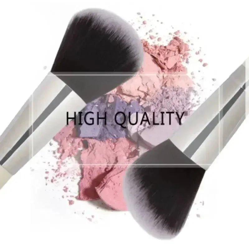High quality makeup brushes with crushed blush powder, perfect for women's beauty and fashion routines