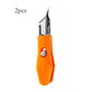 Orange precision craft knife with retractable blade, 2 pcs