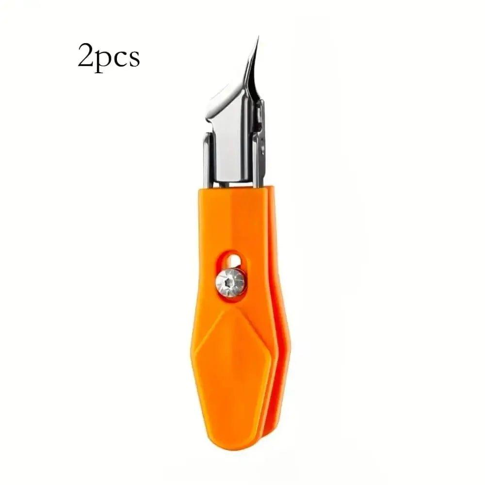 Orange precision craft knife with retractable blade, 2 pcs