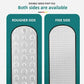 Double-sided foot file with rougher and fine sides for pedicure care