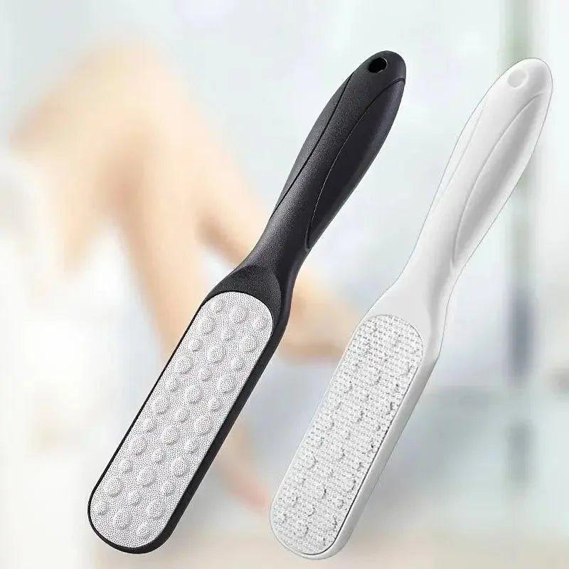 Black and white foot files for smooth skin, ideal for women's beauty and self-care routines