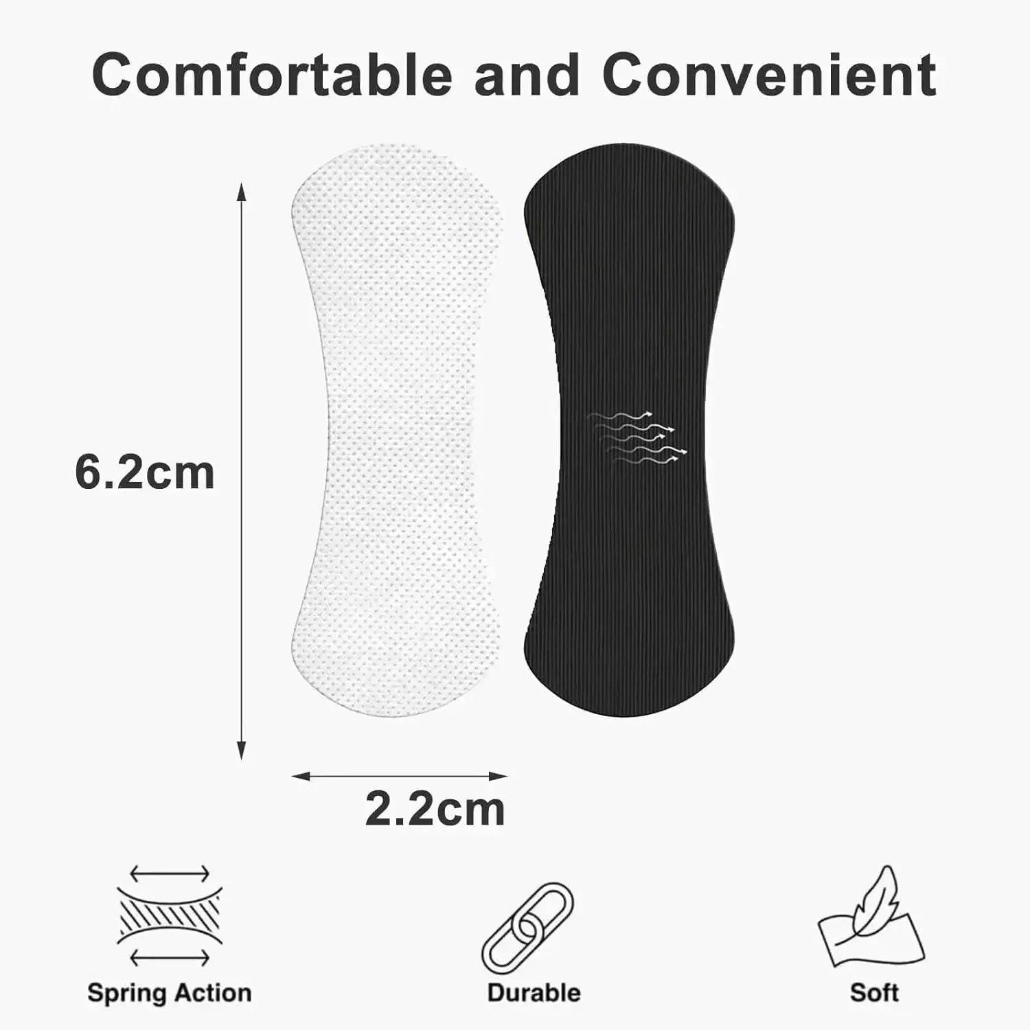 Comfortable and convenient women's fashion insoles, 6.2cm x 2.2cm, soft, durable, spring action support