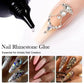 Nail rhinestone glue for artistic nail art with crystal embellishments and 3D designs