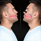 Man using facial contouring tool for jawline definition and nose shaping, beauty and fashion accessory