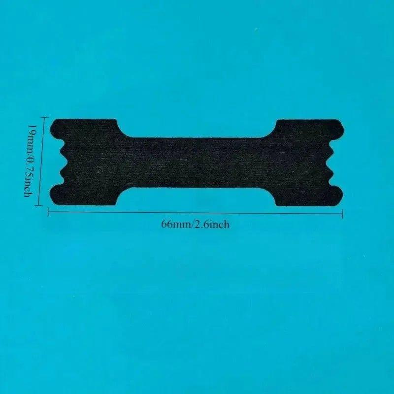 Black textured hair clip with 66mm length and 19mm width, ideal for women's fashion styling