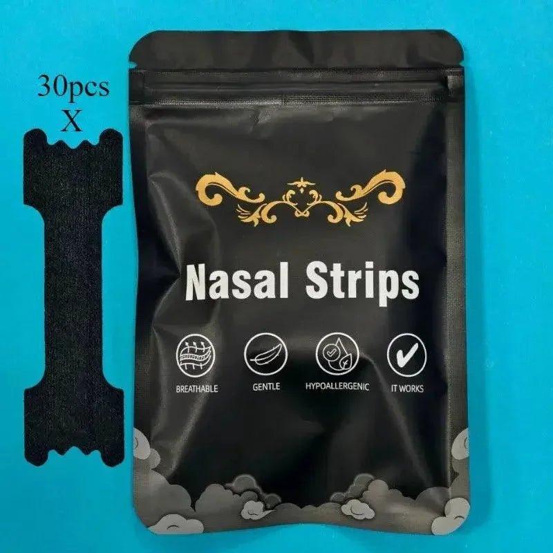 30pcs black nasal strips for clear breathing, gentle & hypoallergenic, beauty & fashion skincare accessory