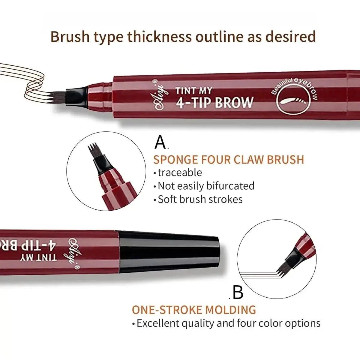 4 - Fork Waterproof Brow Pen - Womans Fashion