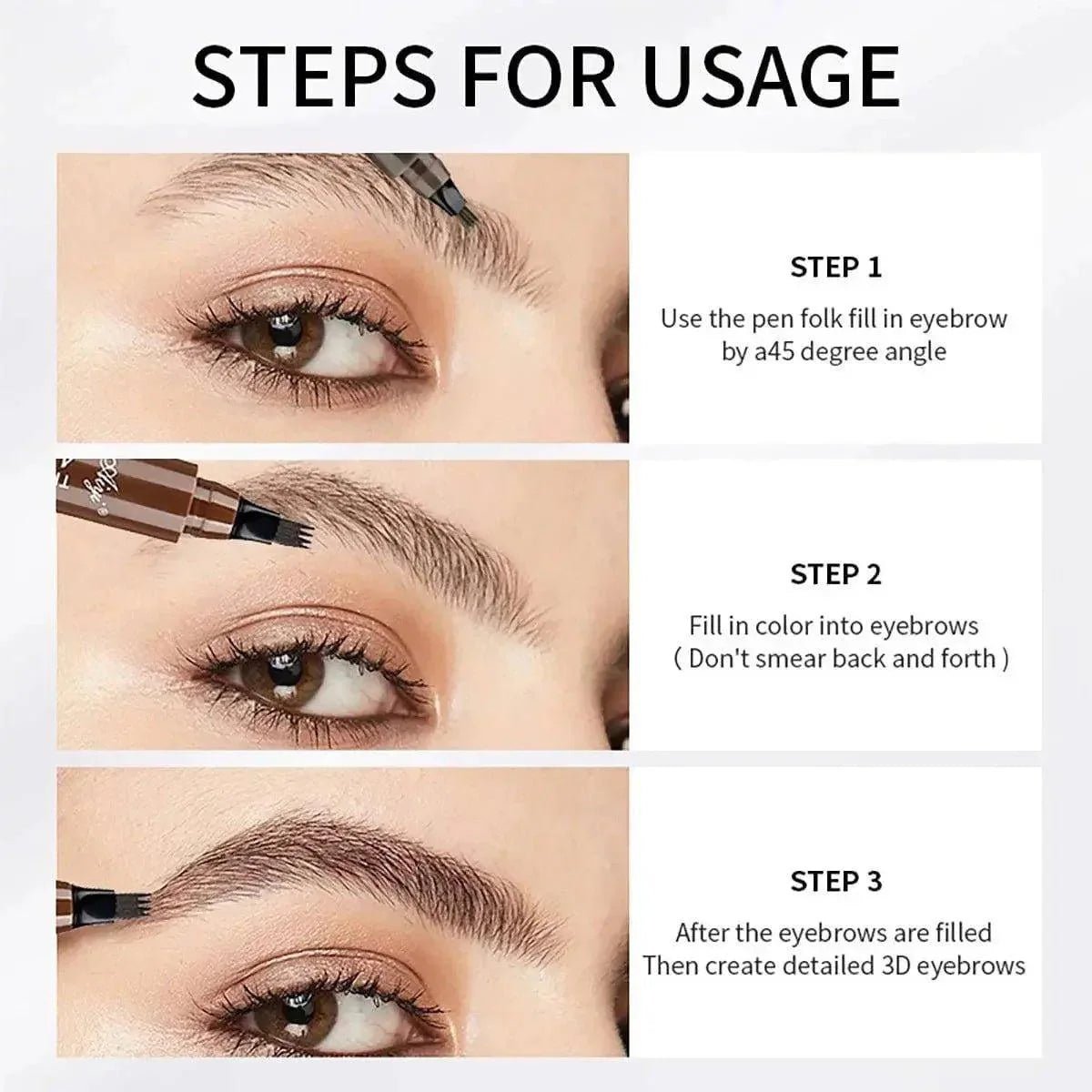 4 - Fork Waterproof Brow Pen - Womans Fashion