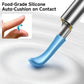 Food-grade silicone auto-cushion applicator tip for beauty tools, gentle on skin