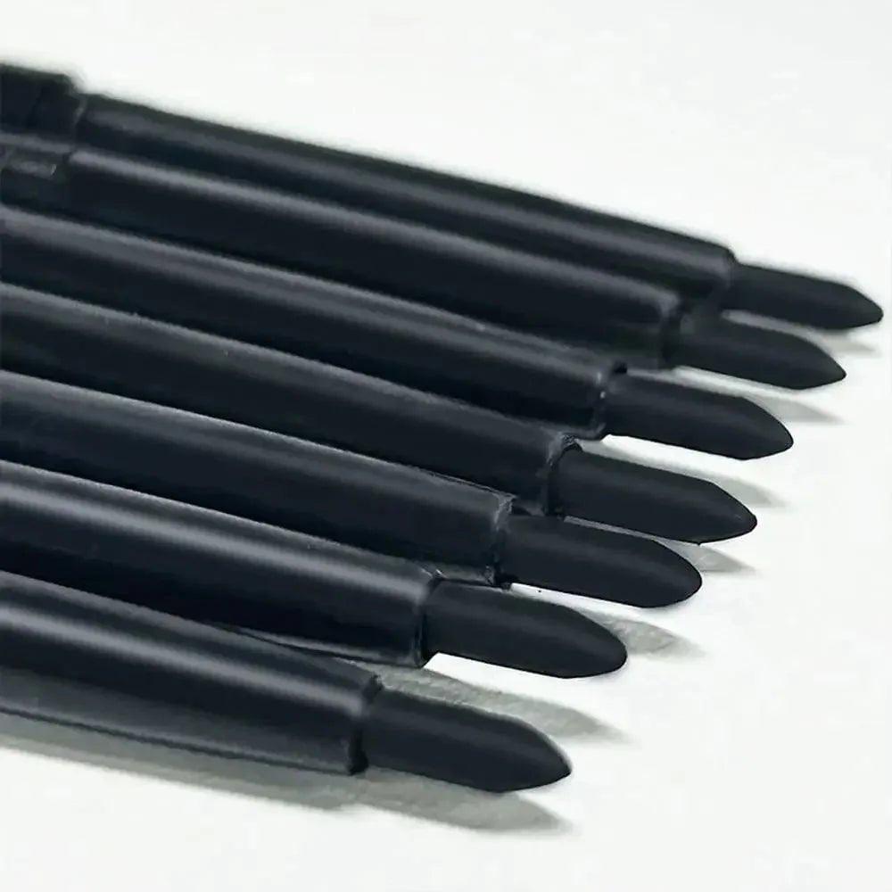 Black eyeliner pencils for women's makeup, sleek design, beauty essentials