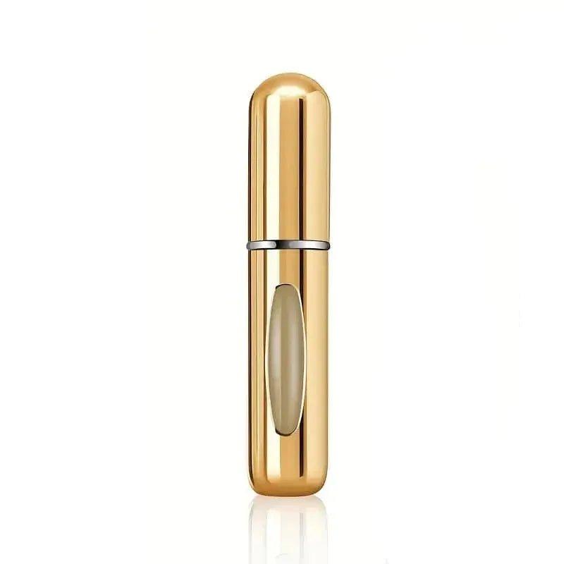 Luxury gold perfume atomizer for women's fashion and beauty travel