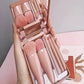 5Pcs Portable Makeup Brush Set With Mirror - Foldable Travel Kit ，Mini Makeup Brush Set Travel Makeup Brush Set - Womans Fashion