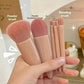 5Pcs Portable Makeup Brush Set With Mirror - Foldable Travel Kit ，Mini Makeup Brush Set Travel Makeup Brush Set - Womans Fashion
