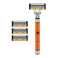 6 - layer razor blade, men's stainless steel blade, classic water washed razor, sharp blade for clean shaving - Womans Fashion