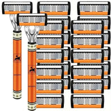 6 - layer razor blade, men's stainless steel blade, classic water washed razor, sharp blade for clean shaving - Womans Fashion