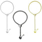 Women's heart lock and key pendant necklaces in silver, black, and gold tones