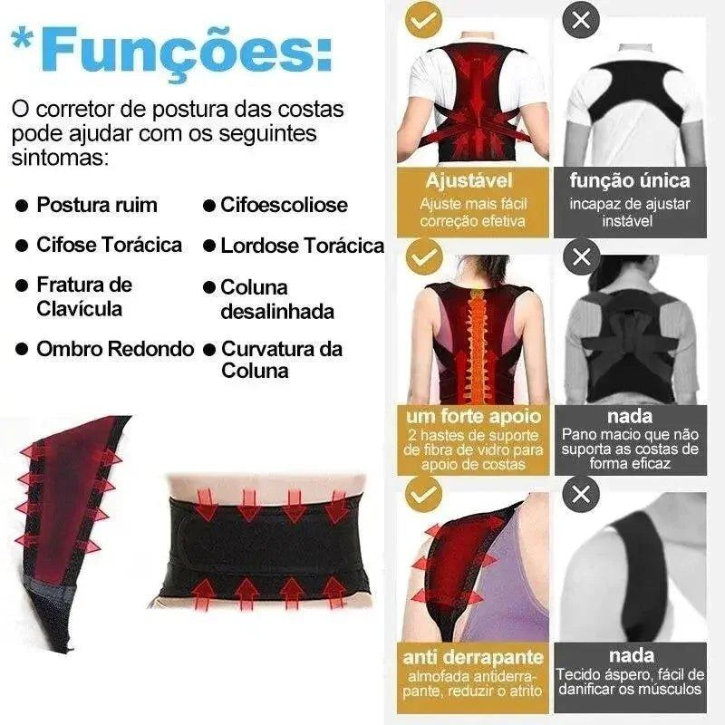Adjustable Lumbar Posture Vest - Womans Fashion