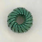 Green spiral hair tie for women's fashion styling