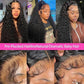 Pre-plucked hairline lace front wig with natural baby hair, curly black hairstyle for women