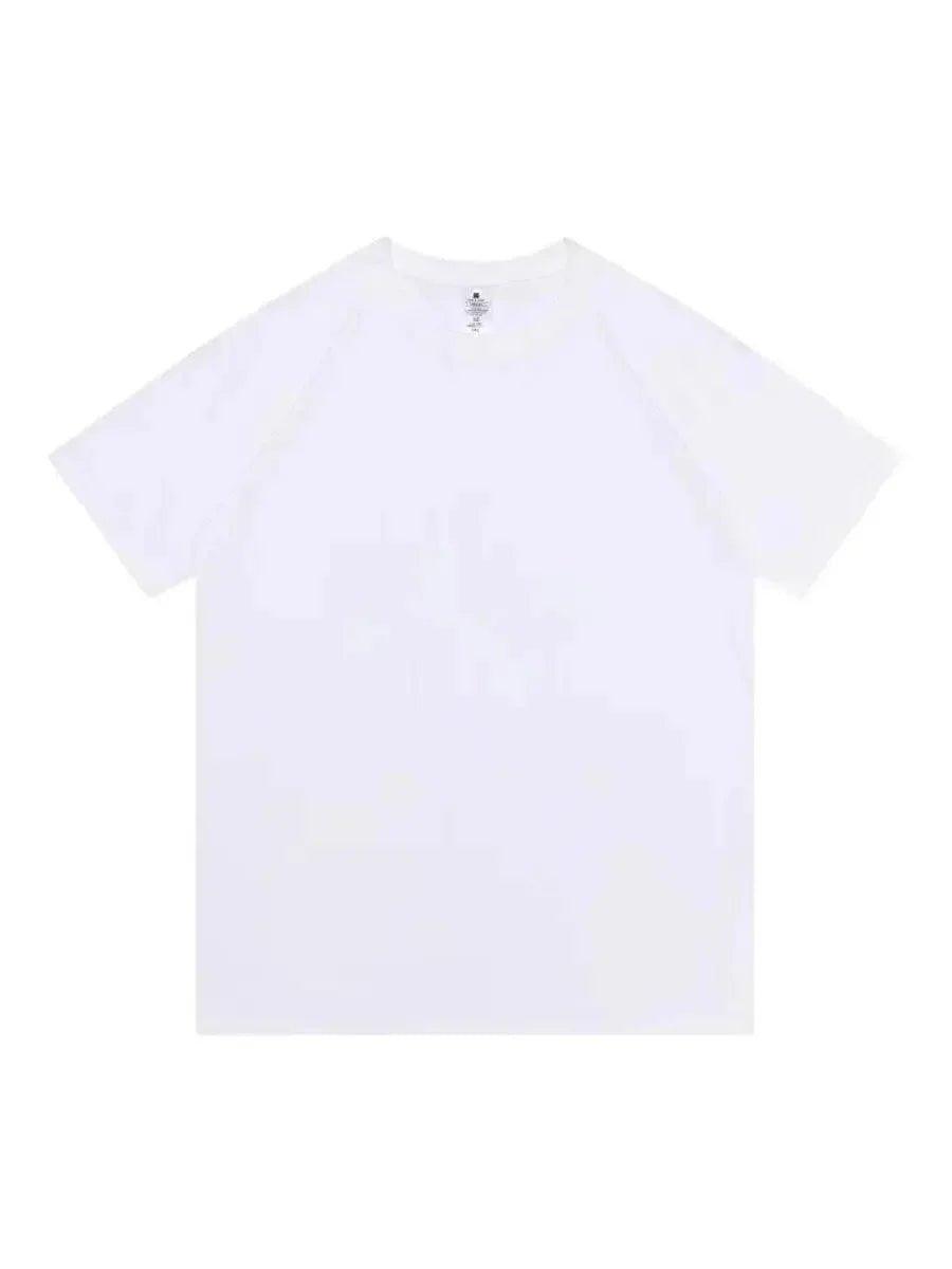 White women's fashion t-shirt with subtle graphic print, minimalist style for casual wear