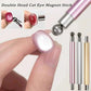 Double head cat eye magnet stick for nail art, creating shimmering effects on gel polish with magnetic tool