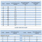 US men's and kids' shoe size chart with foot length and width measurements for accurate sizing