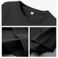 Black women's crew neck t-shirt with soft fabric and neat stitching details, size S