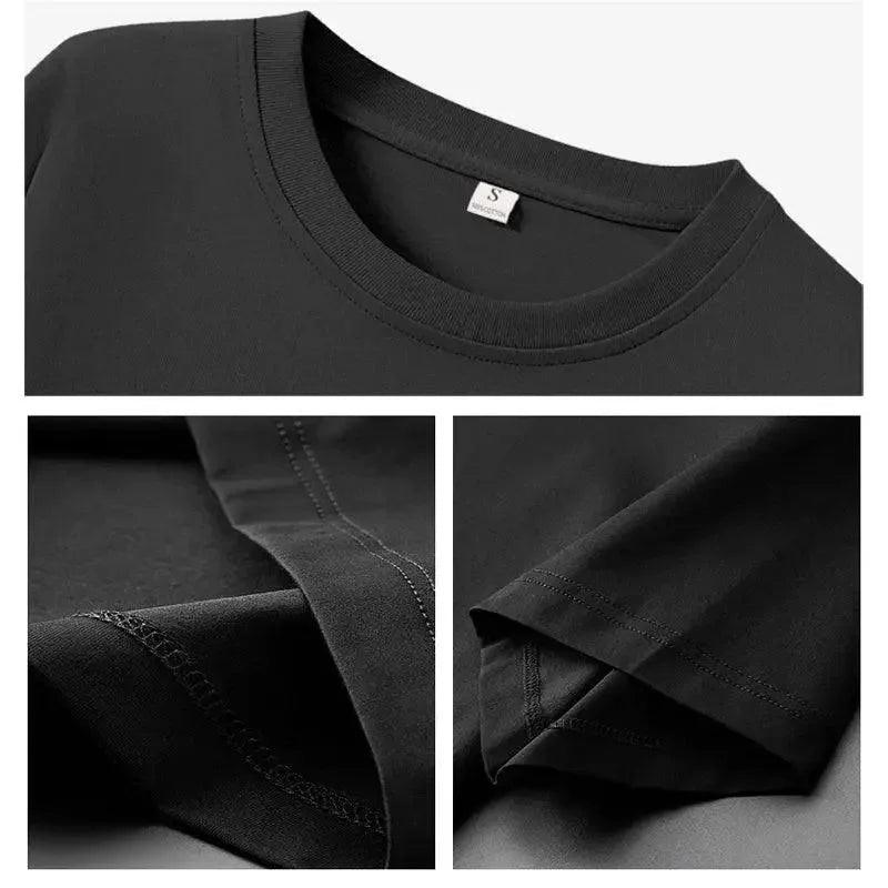 Black women's crew neck t-shirt with soft fabric and neat stitching details, size S