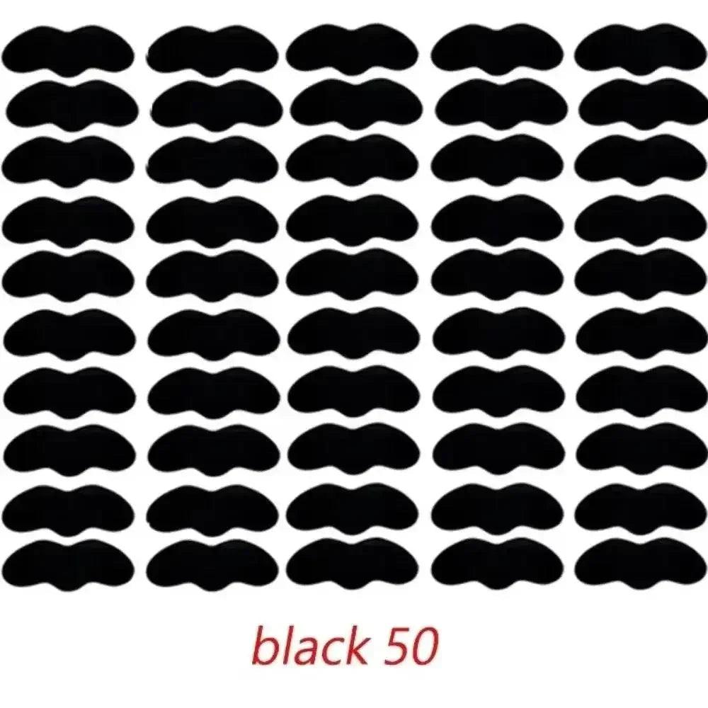 50 black adhesive eyelid strips for women's fashion beauty