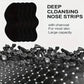 Deep cleansing charcoal nose strips for most skin types, large capacity, black peel-off strips with activated charcoal