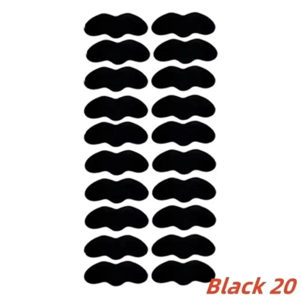 Black 20 self-adhesive eyelid tape strips for natural double eyelids, women's beauty fashion accessory