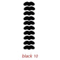 Black eyelash pads for women's beauty and fashion, set of 10