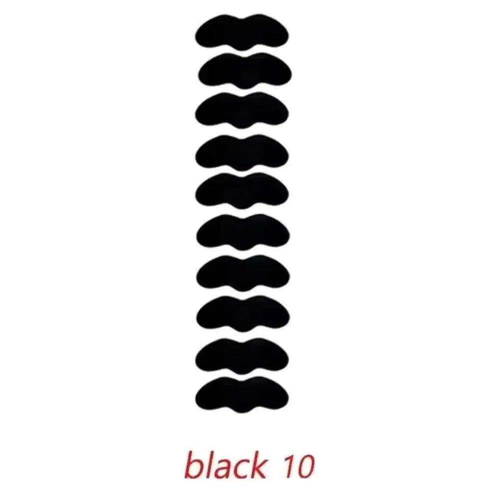 Black eyelash pads for women's beauty and fashion, set of 10